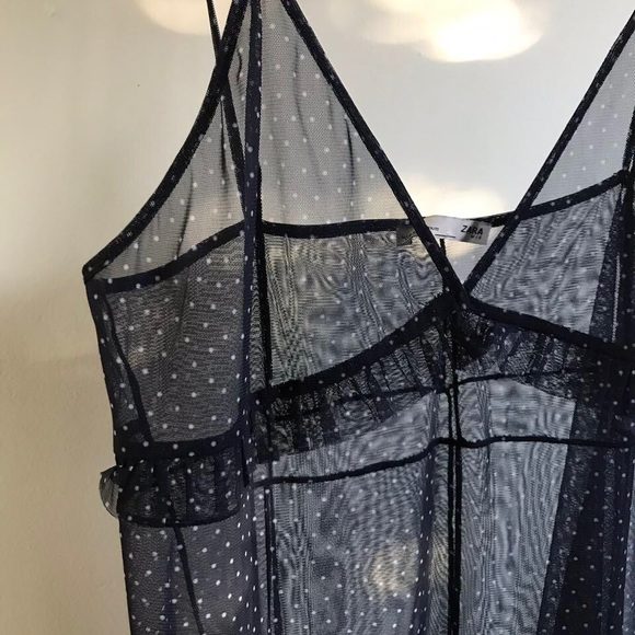 Zara sheer ruffle dress - Picture 3 of 3
